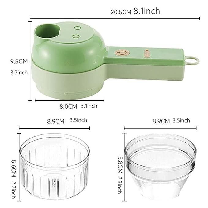 4 in 1 Portable Electric Vegetable Cutter Set - Sifatali