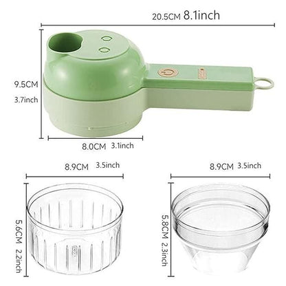 4 in 1 Portable Electric Vegetable Cutter Set - Sifatali