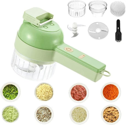 4 in 1 Portable Electric Vegetable Cutter Set - Sifatali