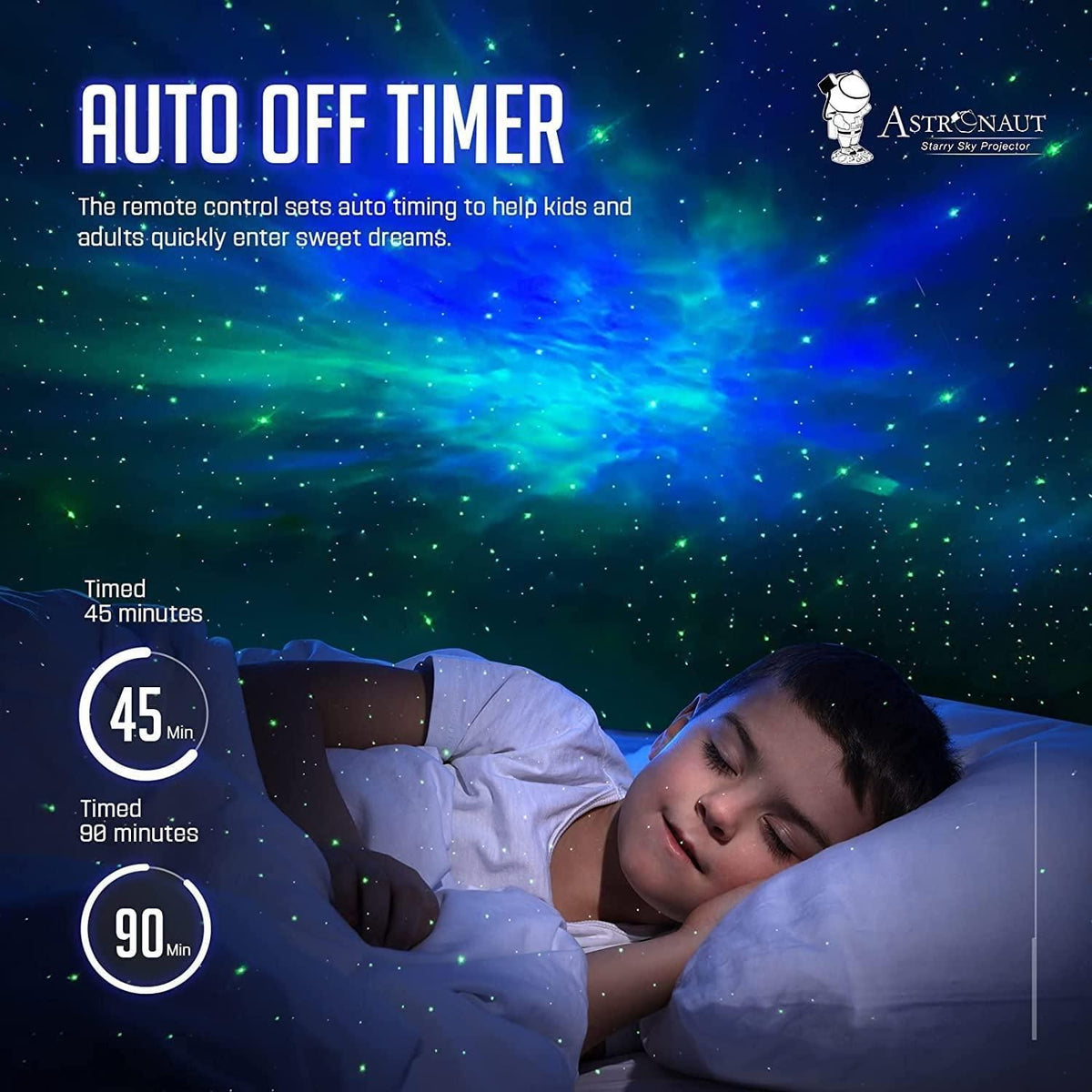 Astronaut Galaxy Projector - 360 Magnetic Head Rotation, Remote Control - Sifatali