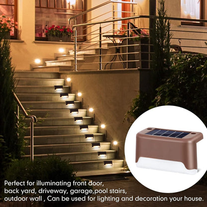 Radiant Solar Powered Waterproof Deck Lights for Outdoors - Sifatali